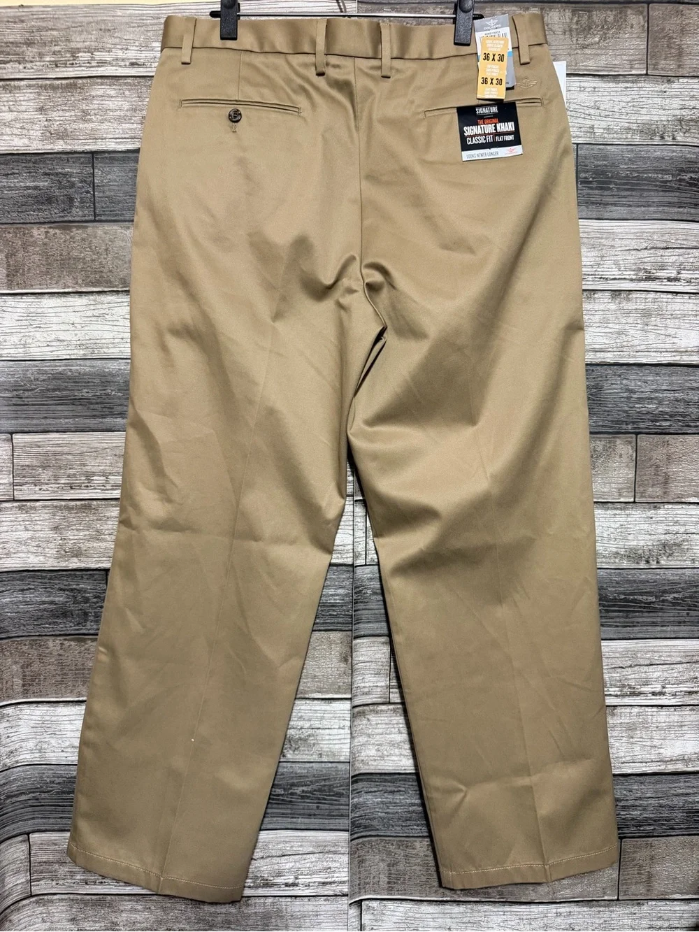Dockers Signature Khaki Classic Fit Pants Men’s 36x30 Tan 100% Cotton